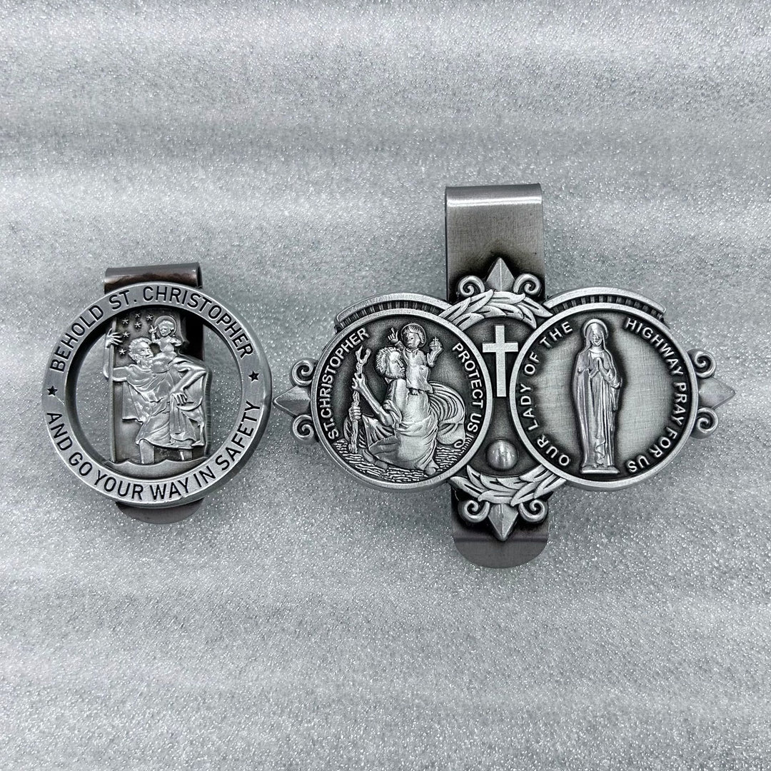 Christianartworkshop Saint Christopher Visierclip Autozubehör - image 1