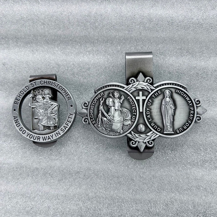 Christianartworkshop Saint Christopher Visierclip Autozubehör - image 1