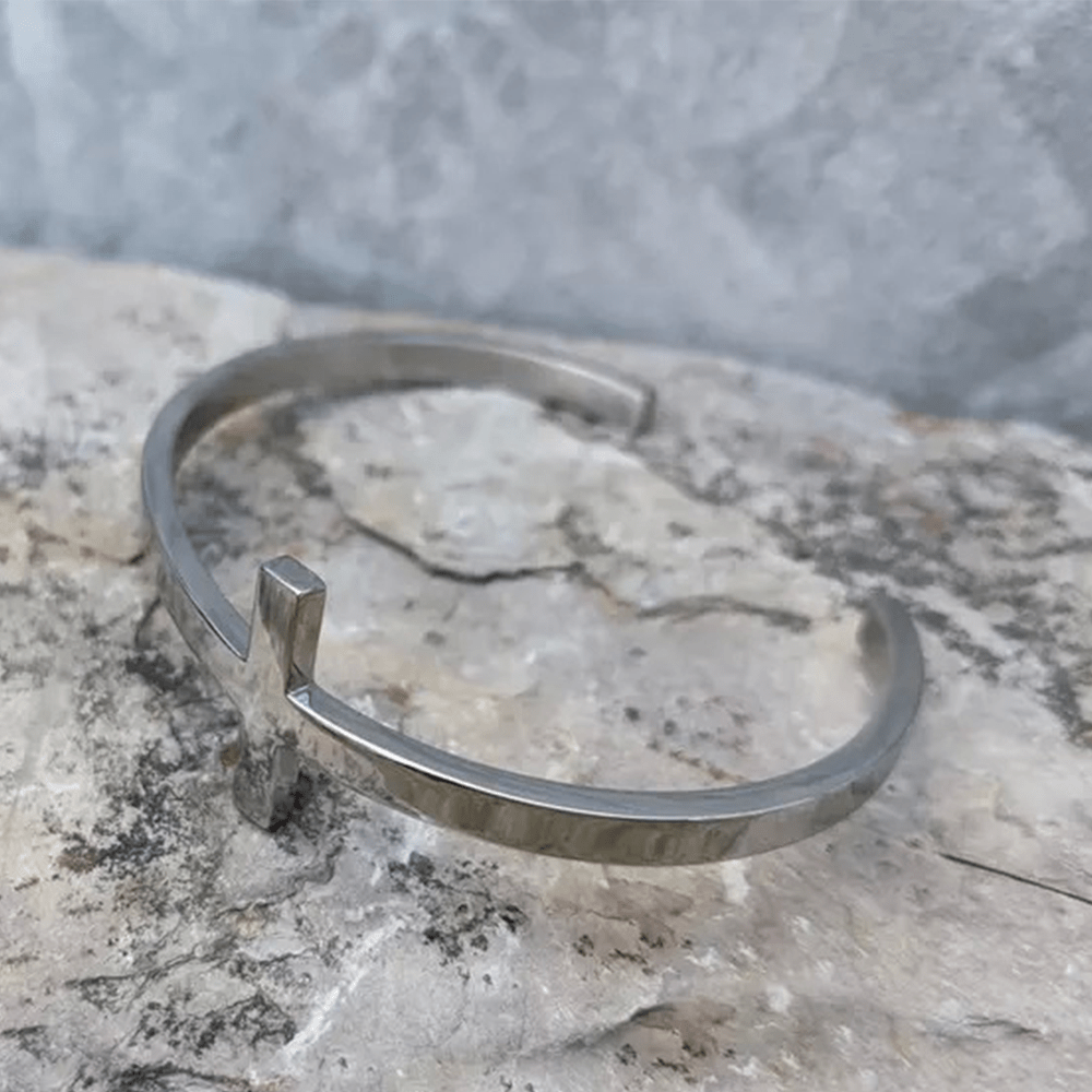 Christianartworkshop Silbernes Kreuz Armband - image 3