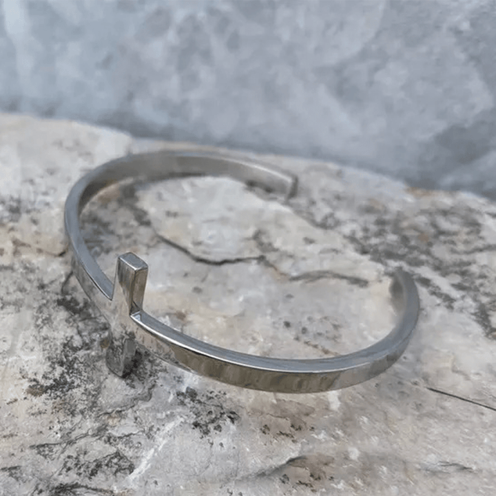 Christianartworkshop Silbernes Kreuz Armband - image 3
