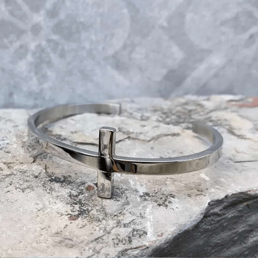Christianartworkshop Silbernes Kreuz Armband - image 2