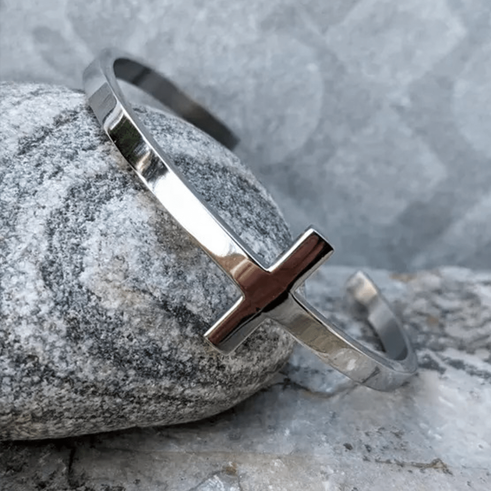 Christianartworkshop Silbernes Kreuz Armband - image 4