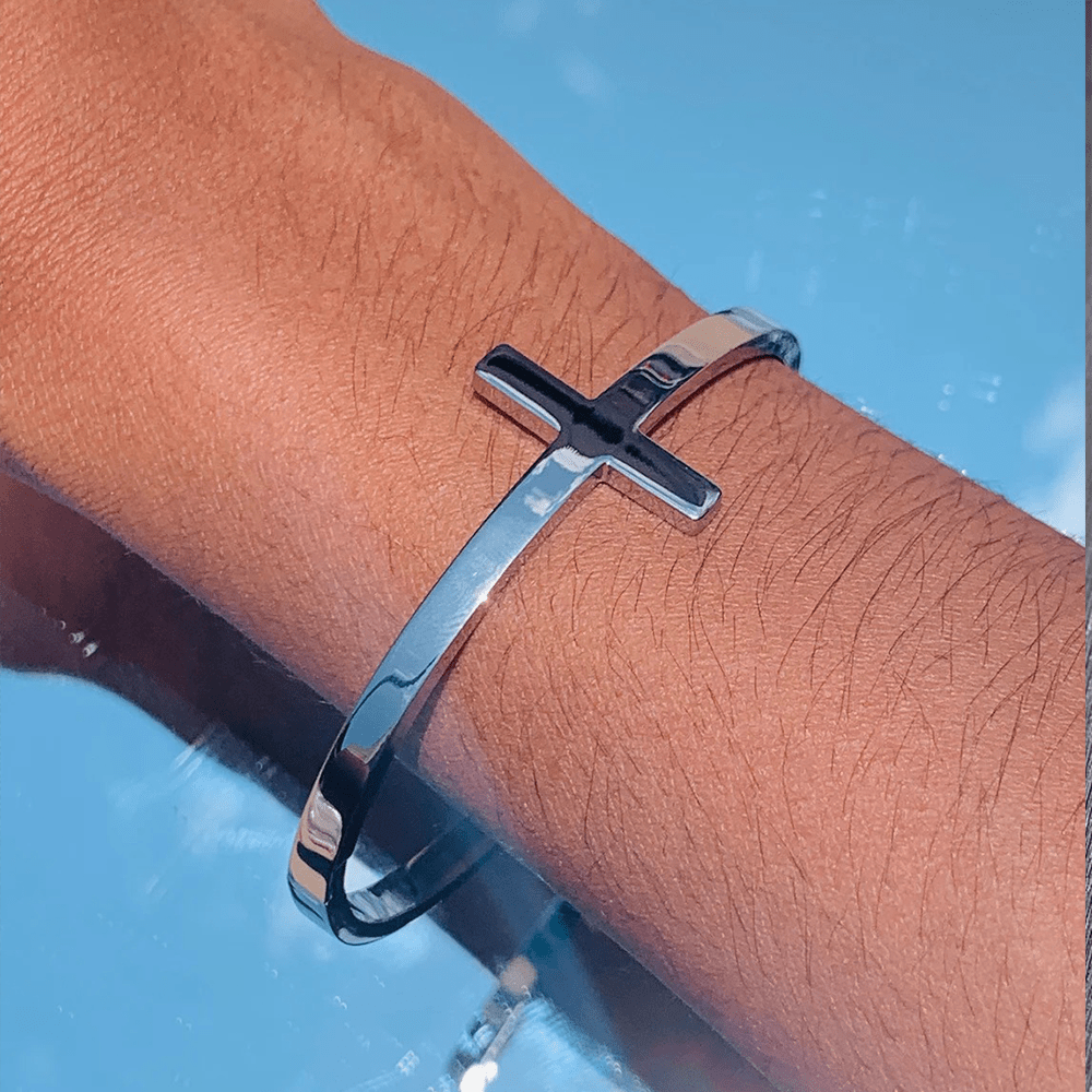 Christianartworkshop Silbernes Kreuz Armband - image 6