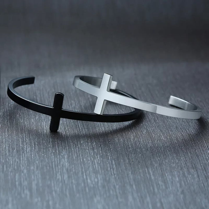 Christianartworkshop Silbernes Kreuz-Armreif, Religionsarmband - image 12