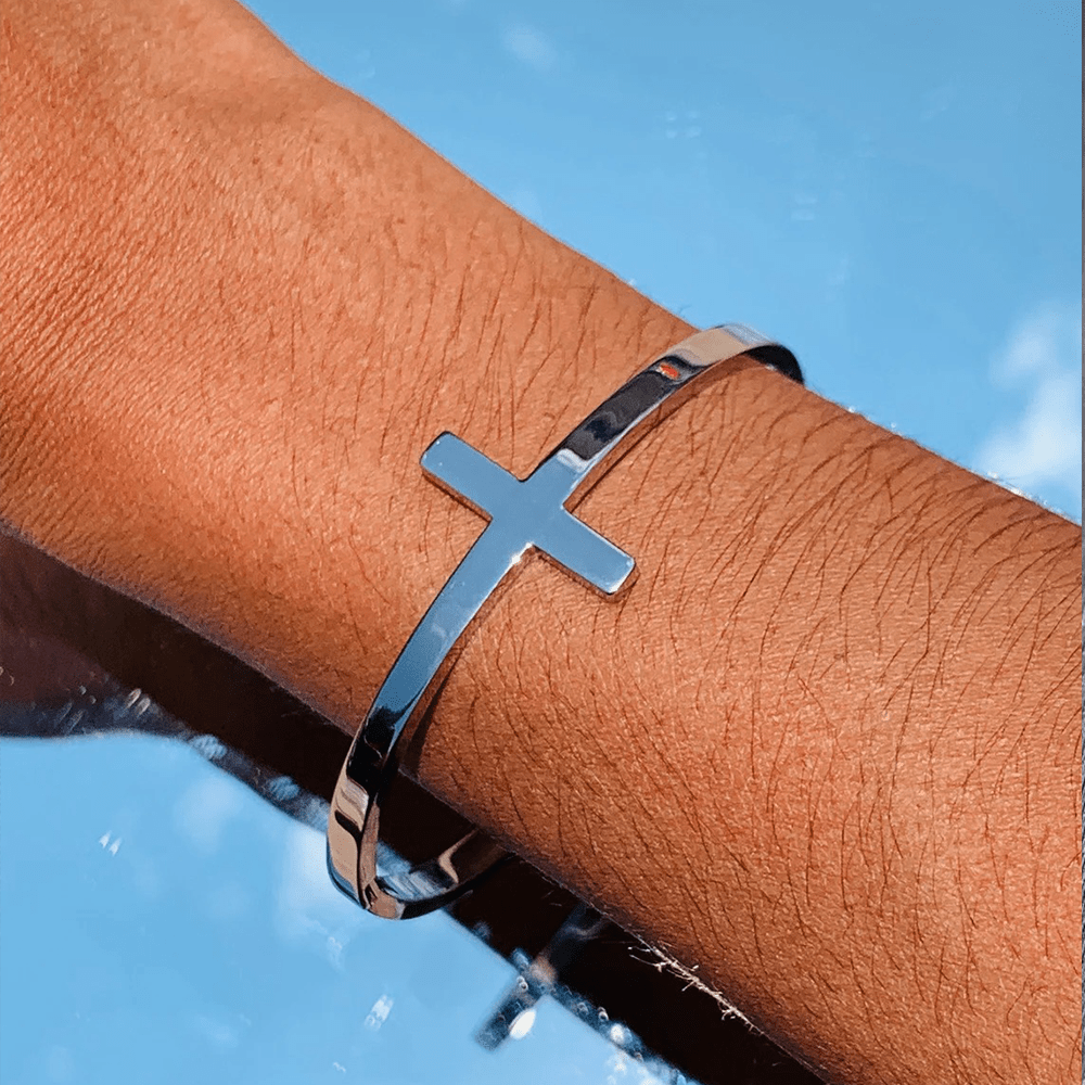 Christianartworkshop Silbernes Kreuz Armband - image 5