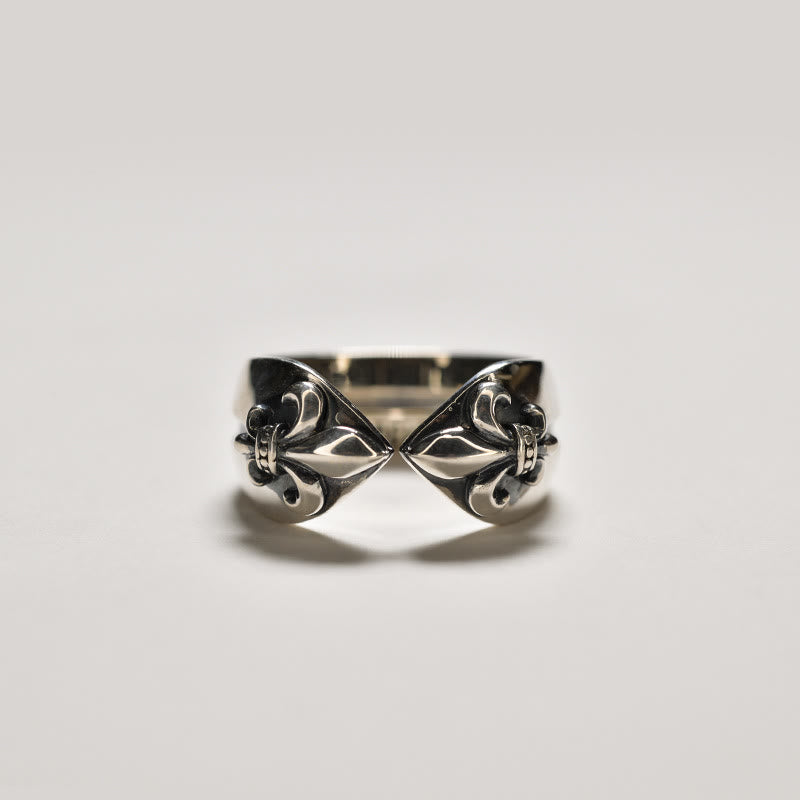 Christianartworkshop Mittelalterlicher Retro-Kreuz-Iris-Verstellbarer Ring - image 1