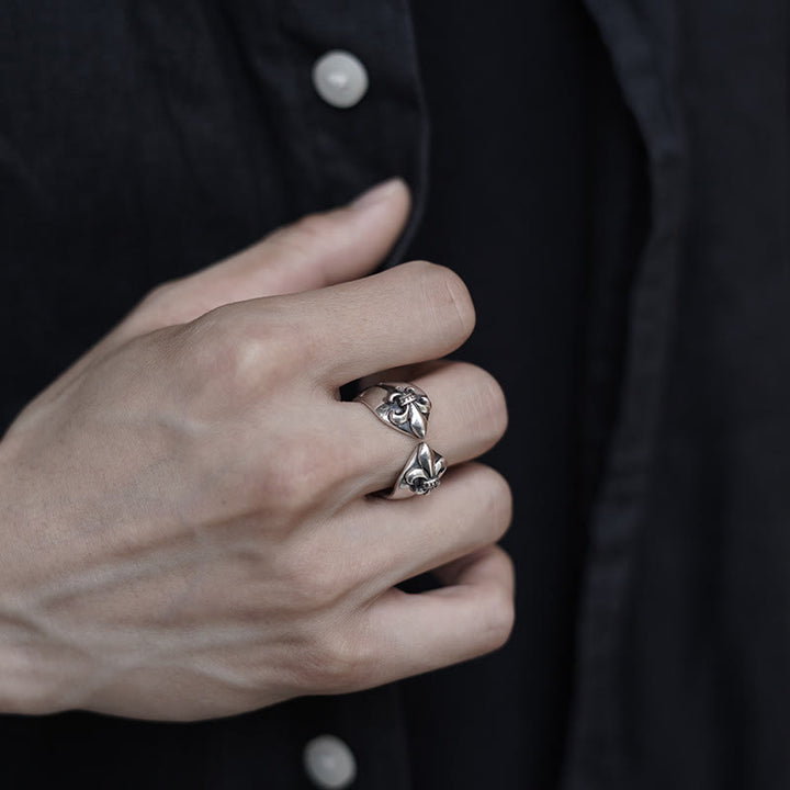 Christianartworkshop Medieval Retro Cross Iris Ring - image 6