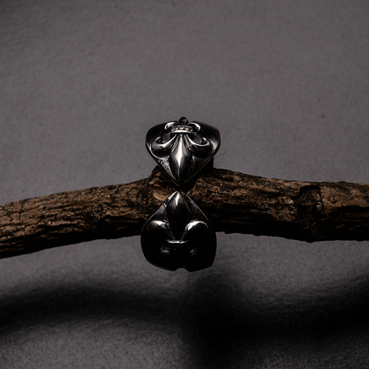 Christianartworkshop Mittelalterlicher Retro-Kreuz-Iris-Verstellbarer Ring - image 3