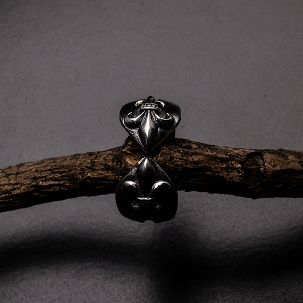 Christianartworkshop Mittelalterlicher Retro-Kreuz-Iris-Ring, verstellbar - image 6