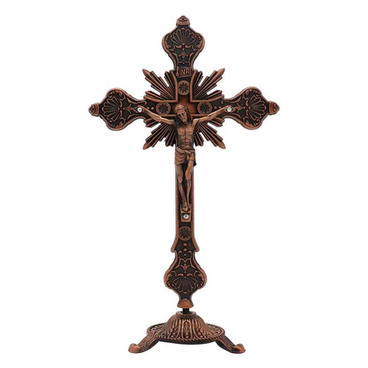 Herr Jesus Christus Stehendes Kruzifix Dekoration Ornament - Rot - image 5
