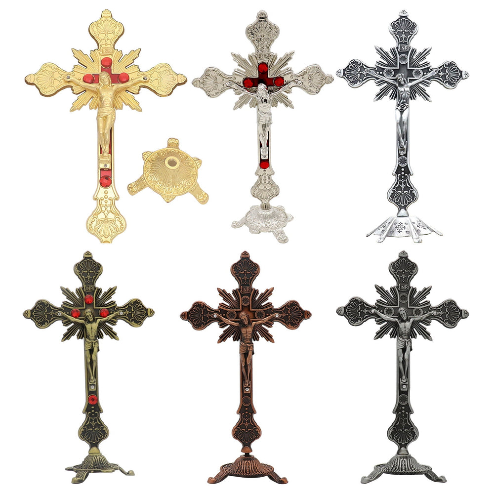 Herr Jesus Christus Stehendes Kruzifix Dekoration Ornament - image 1