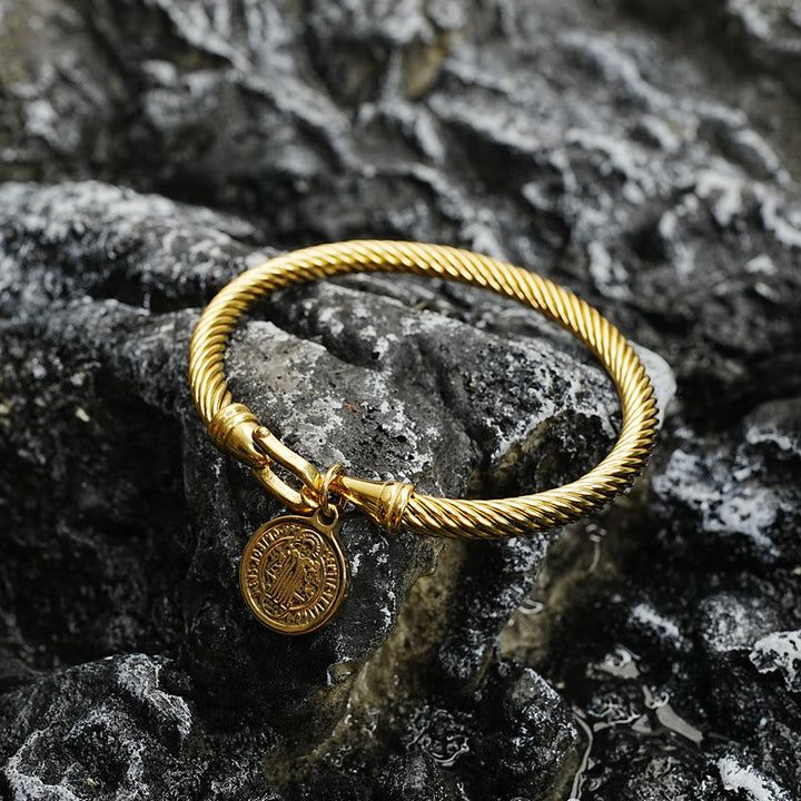 Christianartworkshop St. Benedict Armband mit gedrehtem Kabel - image 1