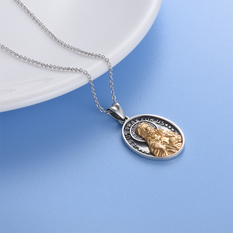 Christianartworkshop Halskette mit Jesus-Herz-Jesu-Anhänger, Sterlingsilber, 925 - image 1