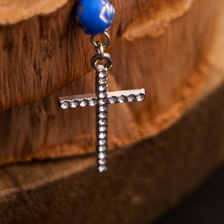 Rosenperlen Kreuz Unsere Liebe Frau von Guadalupe Armband Rosenkranz - image 7