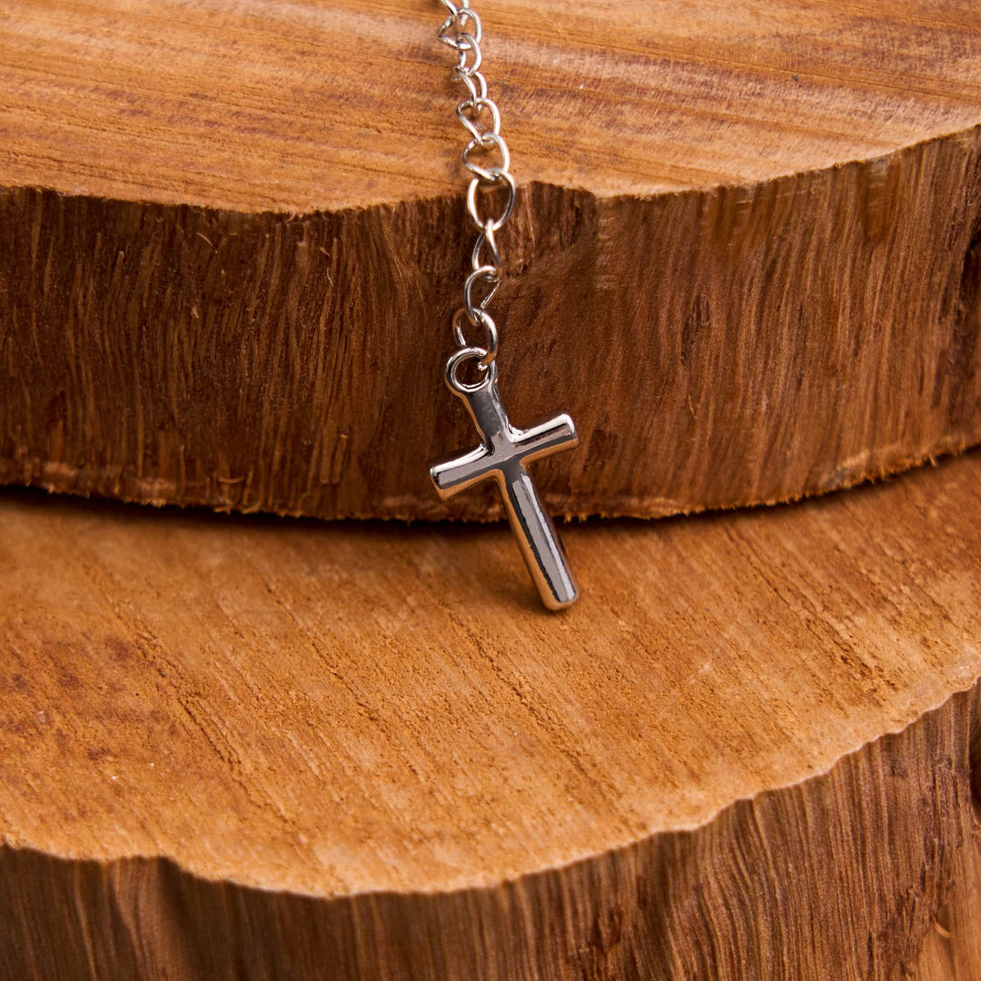 Christianartworkshop Armband mit Jungfrau-Maria-Medaille und Kreuz, verstellbar, schlicht, lässig - image 4