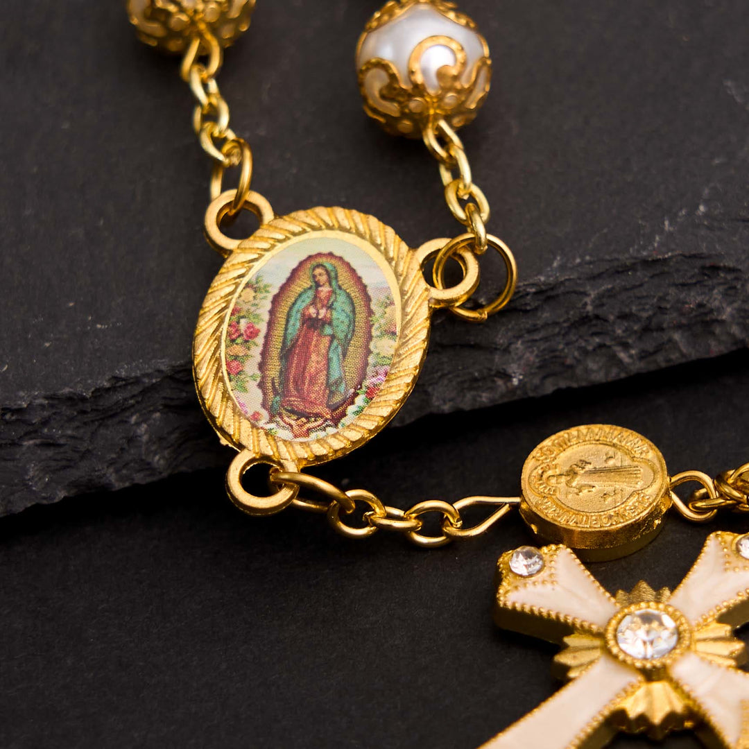 Unsere Liebe Frau von Guadalupe Mehrzweck-Rosenkranz mit anmutigem Armband - image 2