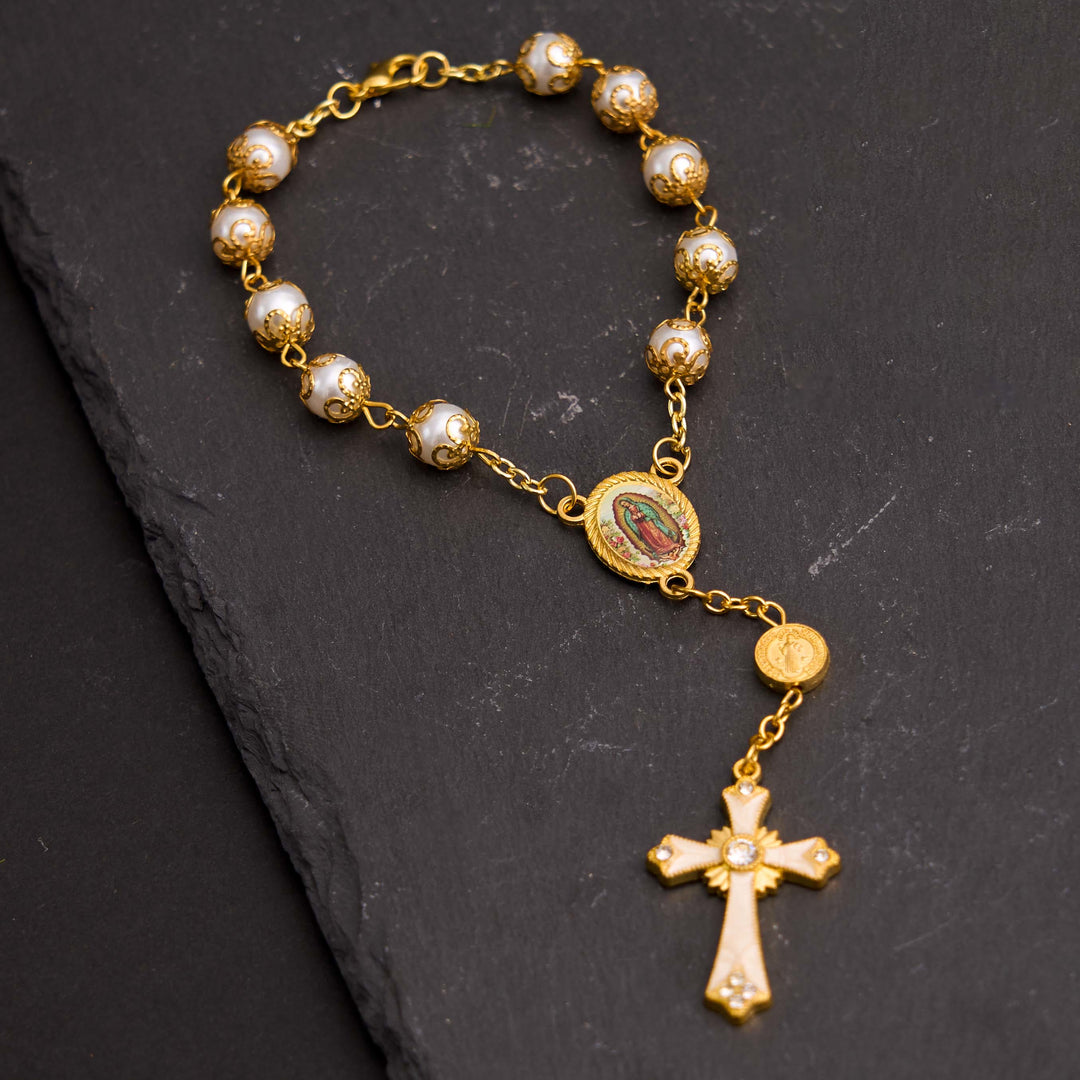 Unsere Liebe Frau von Guadalupe Mehrzweck-Rosenkranz mit anmutigem Armband - image 5