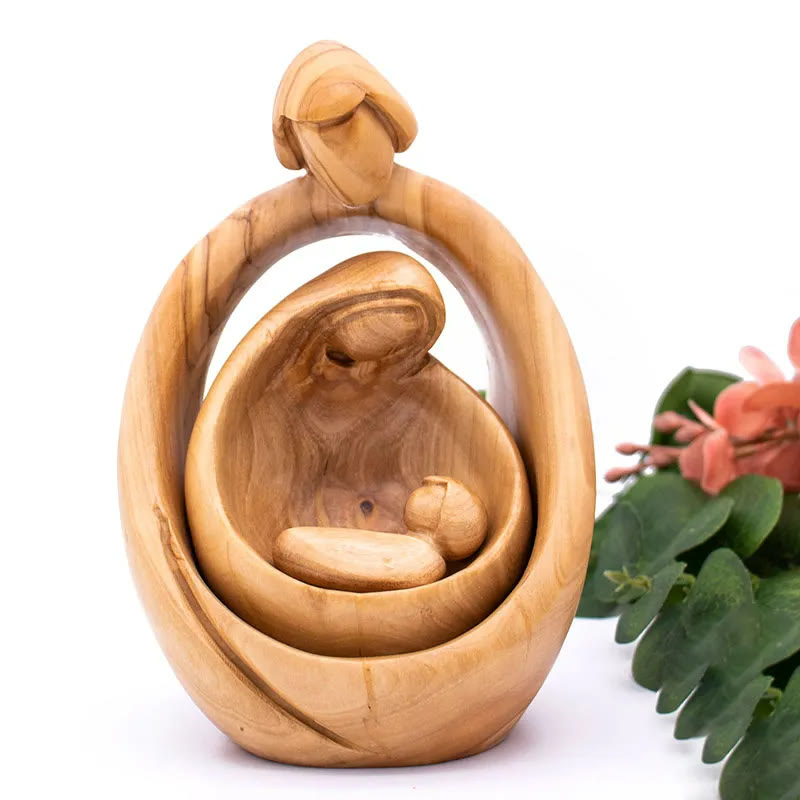 Christianartworkshop Weihnachtskrippe Ornamente Skulptur - Groß (5,9''*3,93''*3,54) - image 1