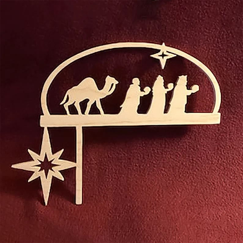 Christianartworkshop Türrahmen mit Weihnachtskrippe - B - image 2