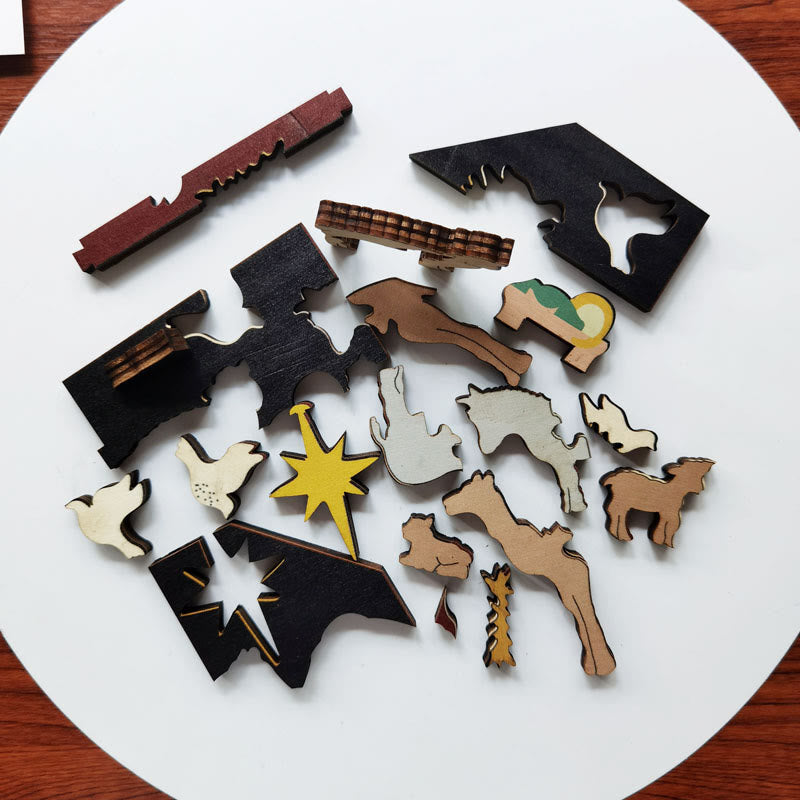 Krippen-Krippen-Holzpuzzle - image 3