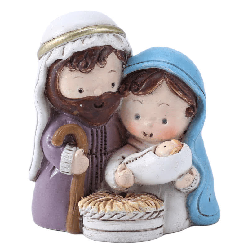 Christianartworkshop Weihnachtskrippe Heilige Familie Ornamente A - image 2