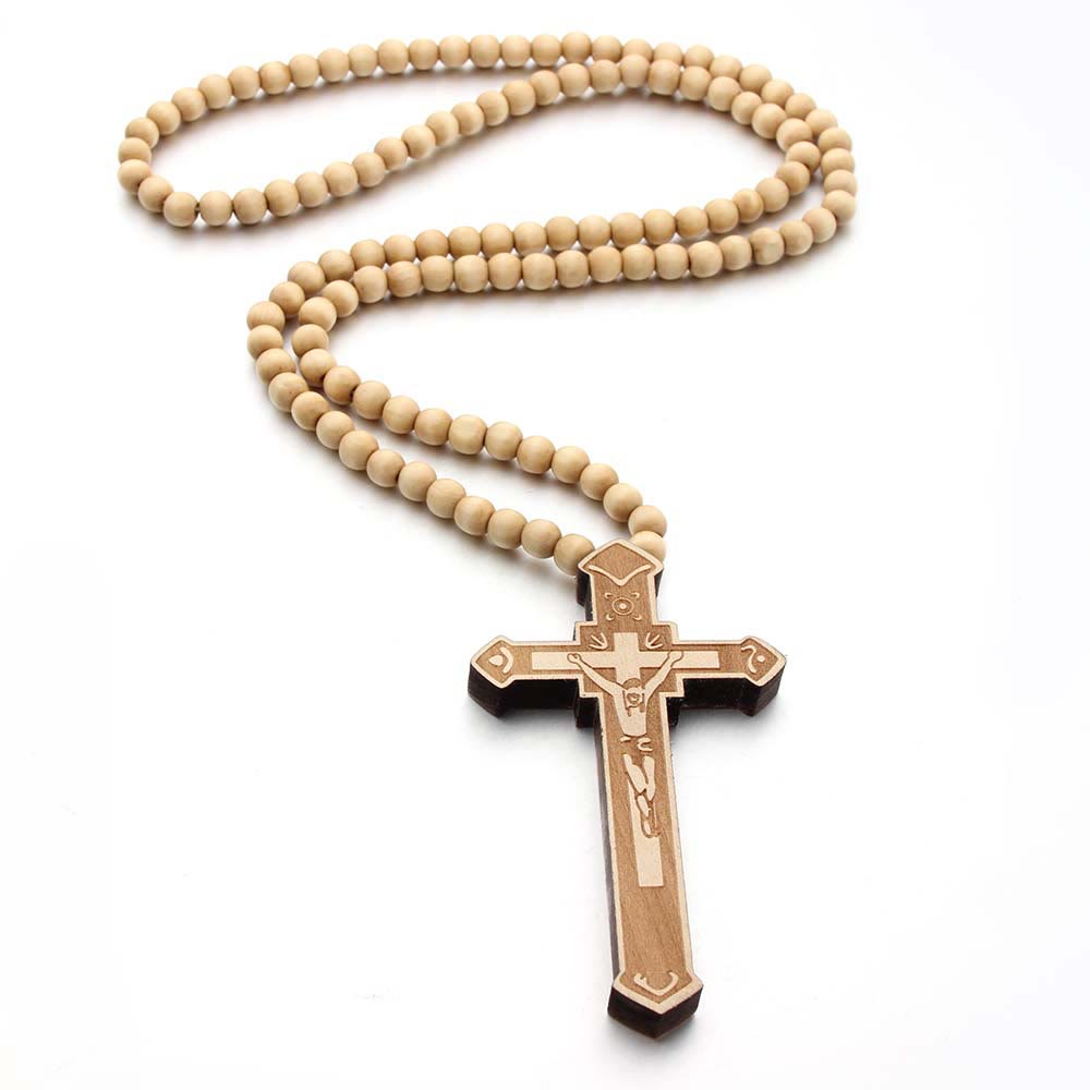 Christianartworkshop Halskette aus Holz mit Jesuskreuz - image 6