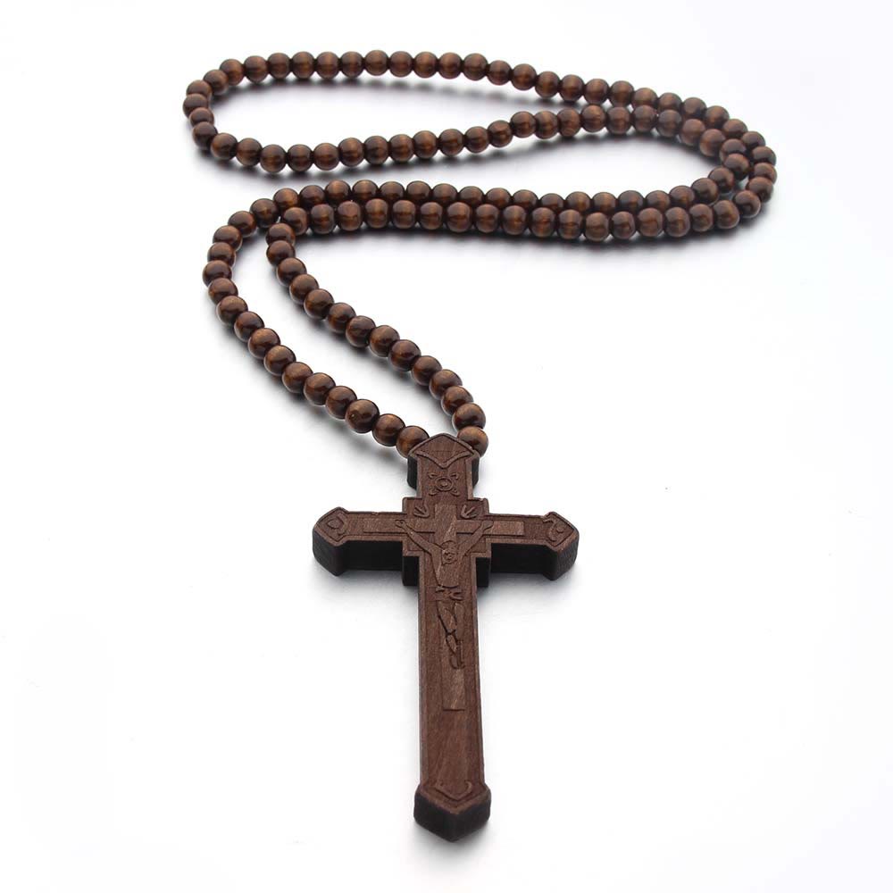 Christianartworkshop Halskette aus Holz mit Jesuskreuz - image 8