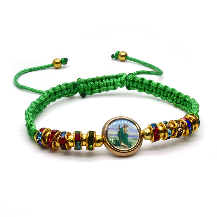 Christianartworkshop St. Jude Grünes verstellbares Armband - Grün - image 0