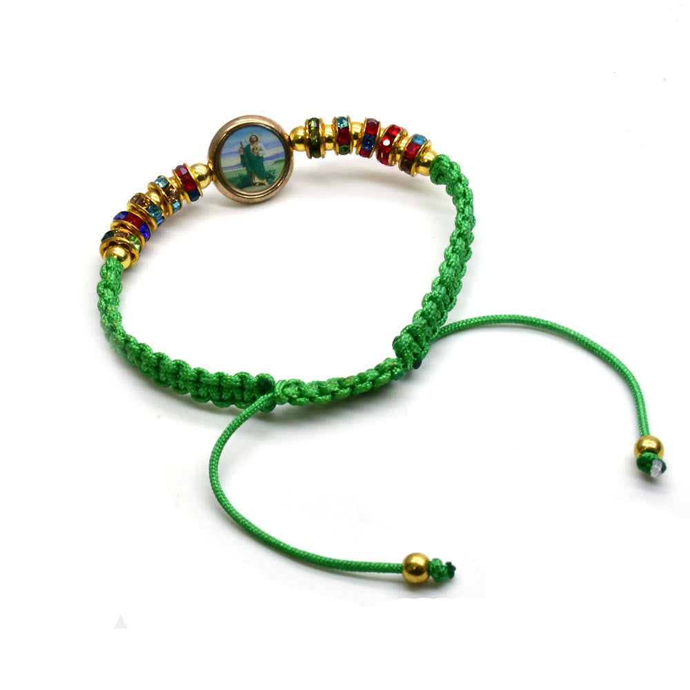 Christianartworkshop St. Jude Grünes verstellbares Armband - image 2
