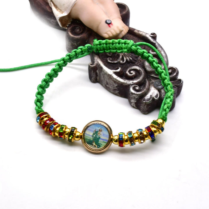 Christianartworkshop St. Jude Grünes verstellbares Armband - image 1
