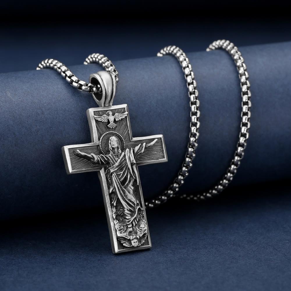 Christianartworkshopthe Halskette mit Kreuz zur Himmelfahrt Jesu - image 2