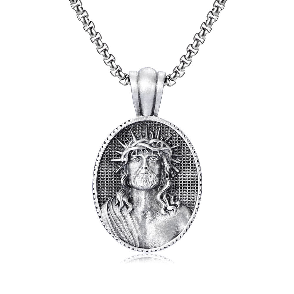 Christianartworkshopthe Jesus Dornenkrone Amulett Halskette - image 4
