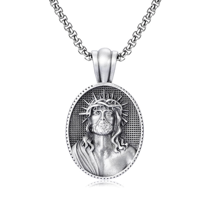 Christianartworkshopthe Jesus Dornenkrone Amulett Halskette - image 4