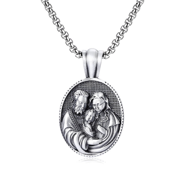 Christianartworkshopthe Amulett-Halskette mit der Heiligen Familie - image 5
