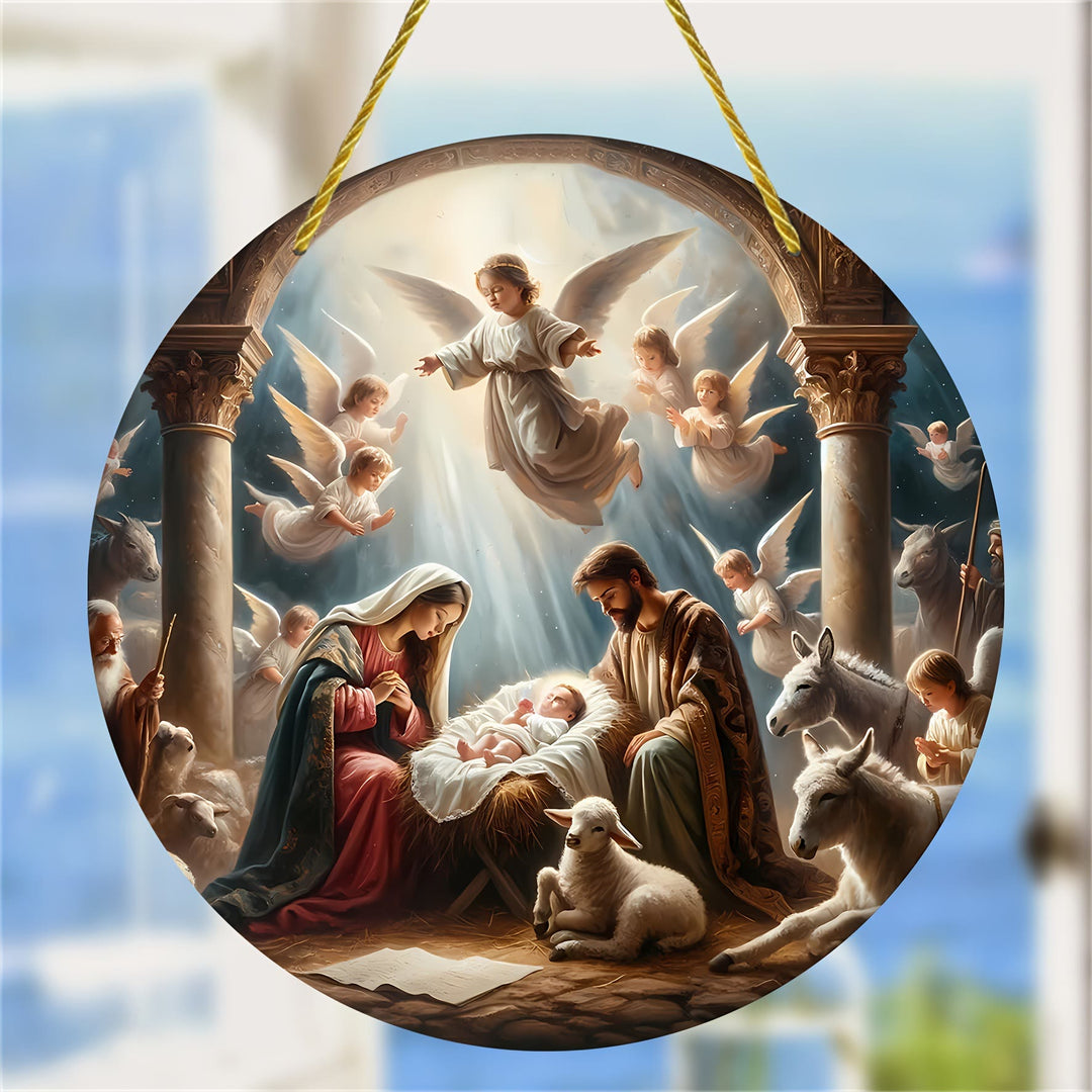 Christianartworkshop Stile Engel Krippe bunte hängende Ornamente B - Weihnachtskrippe - image 0