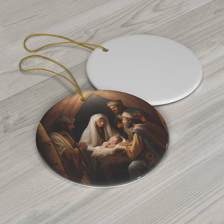 Christianartworkshop Realistische Stile Jesus geboren Weihnachten hängende Ornamente A - image 2