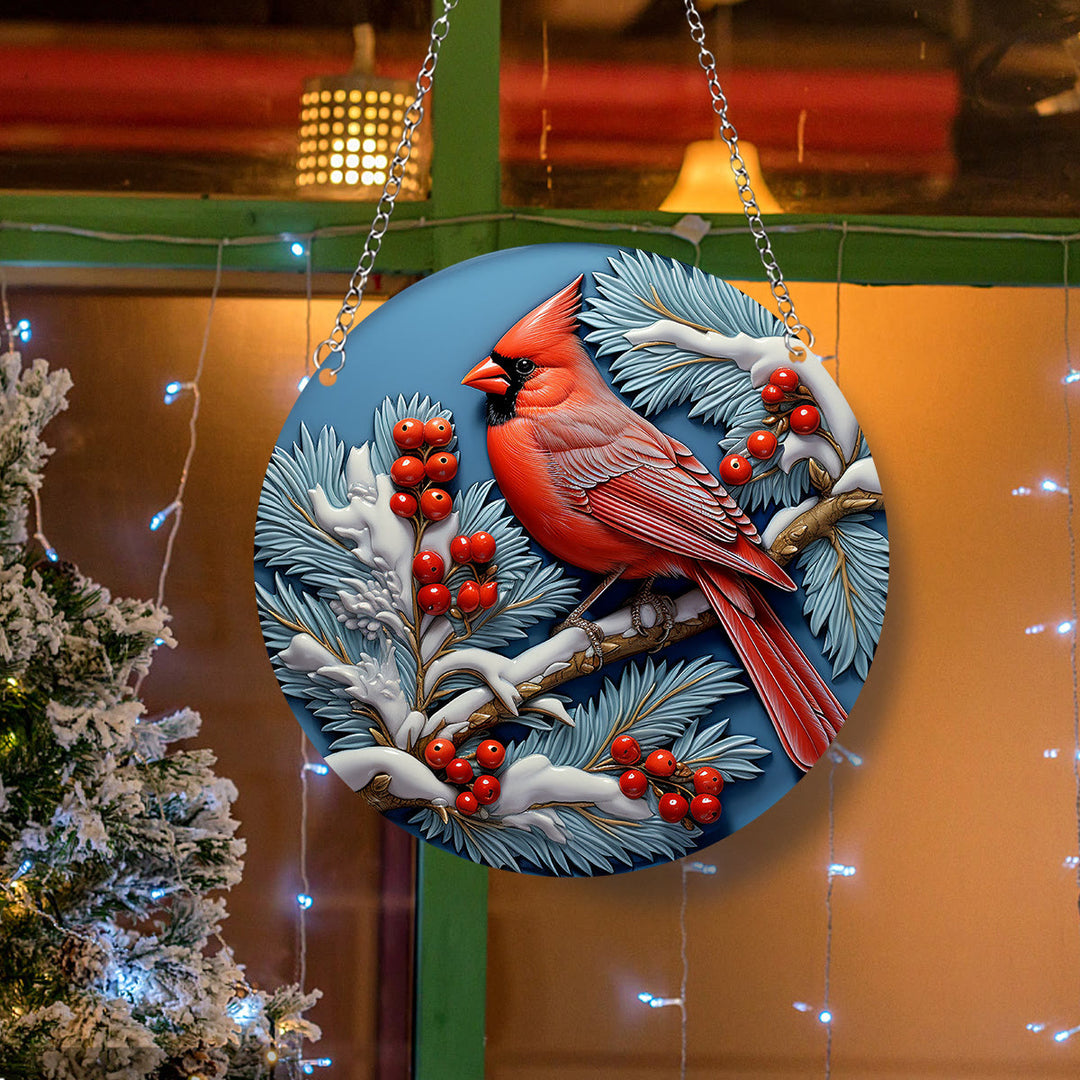 Christianartworkshop Realistische Stile Northern Cardinal Christliche Hängeornamente A - Kardinal - image 0