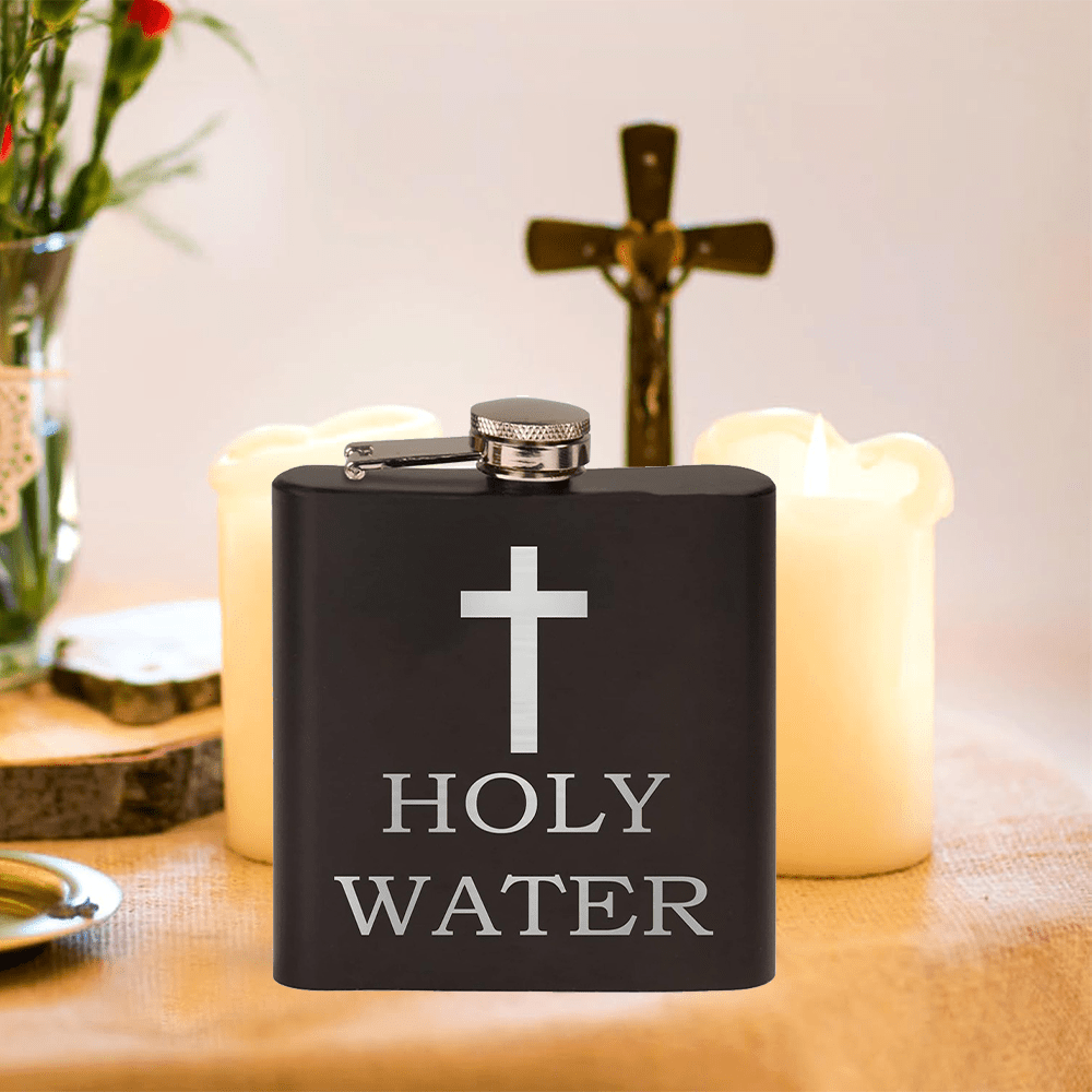 Christian Art Weihwasserflasche, tragbar, Alkohol, Schwarz - image 2