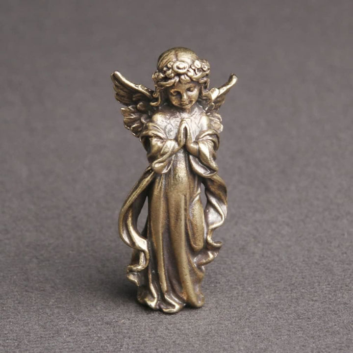 Christianartworkshop Retro-Stil Messing Stereoskopische Bronze Schutzengel Desktop Dekorationen Ornament - image 2