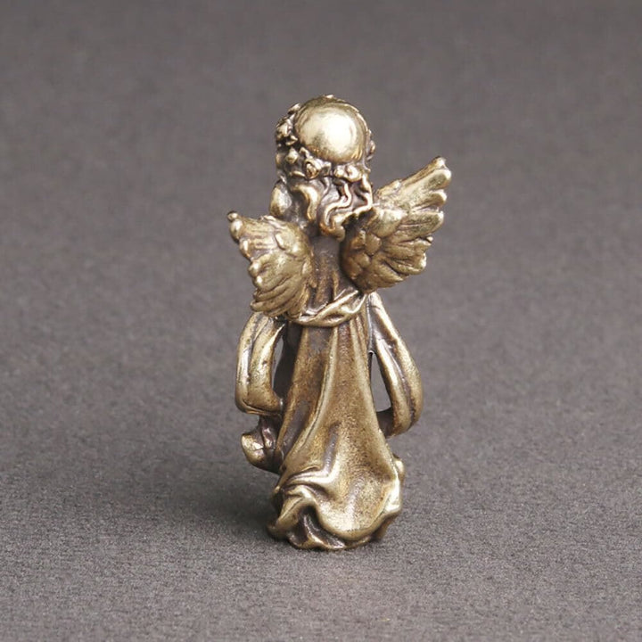 Christianartworkshop Retro-Stil Messing Stereoskopische Bronze Schutzengel Desktop Dekorationen Ornament - image 5
