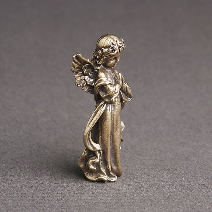 Christianartworkshop Retro-Stil Messing Stereoskopische Bronze Schutzengel Desktop Dekorationen Ornament - image 4