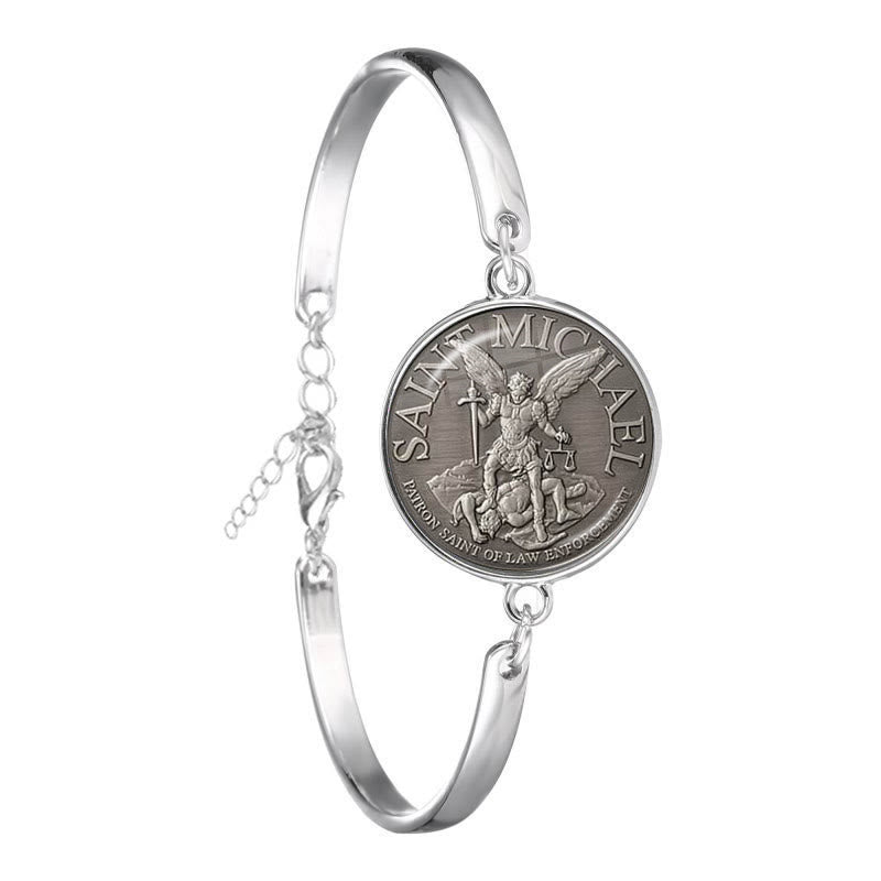 Christianartworkshop Armband mit Edelsteinen, Heiliger Schild und Erzengel Michael - St. Michael - image 1