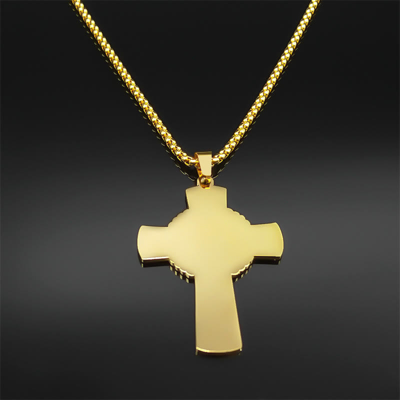 Christianartworkshop Halskette mit Kreuz im Stil der Eucharistie mit mehreren Elementen, Heiligenschein, Weinrebe - image 5