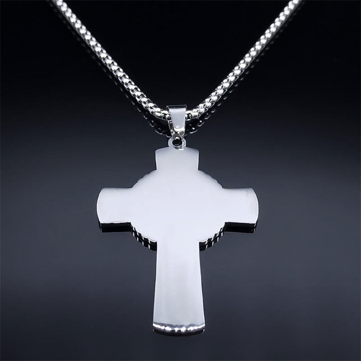 Christianartworkshop Halskette mit Kreuz im Stil der Eucharistie mit mehreren Elementen, Heiligenschein, Weinrebe - image 8