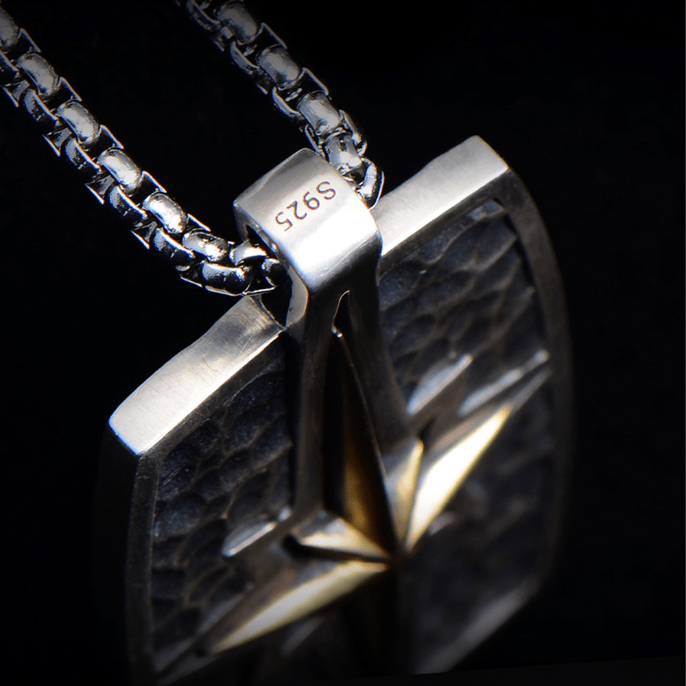 Christianartworkshop Halskette mit Anhänger im Retro-Stil, Stern von Bethlehem, 925er Sterlingsilber - image 4