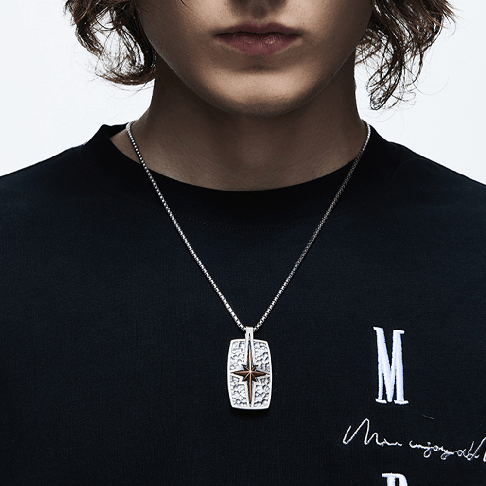 Christianartworkshop Halskette mit Anhänger im Retro-Stil, Stern von Bethlehem, 925er Sterlingsilber - image 3