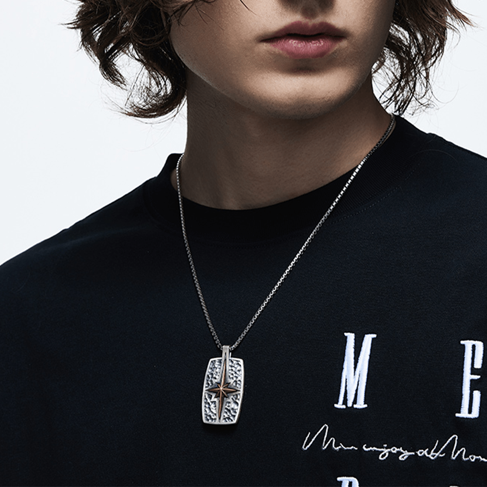 Christianartworkshop Halskette mit Anhänger im Retro-Stil, Stern von Bethlehem, 925er Sterlingsilber - image 7