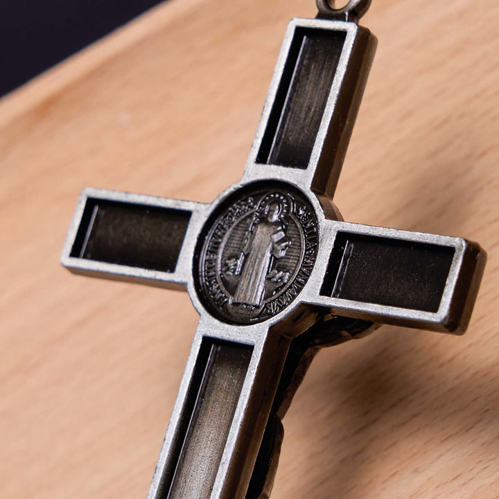 Christianartworkshop Klassischer Stil, Silber-Bronze-Legierung, Kruzifix, stereoskopische Desktop-Ornamente - image 9