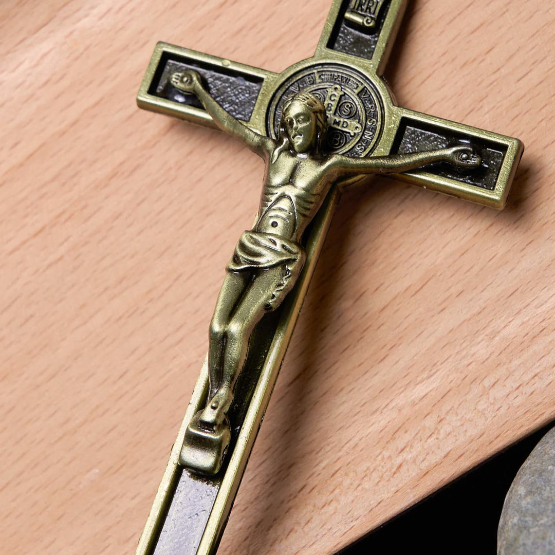 Christianartworkshop Klassischer Stil, Silber-Bronze-Legierung, Kruzifix, stereoskopische Desktop-Ornamente - image 6