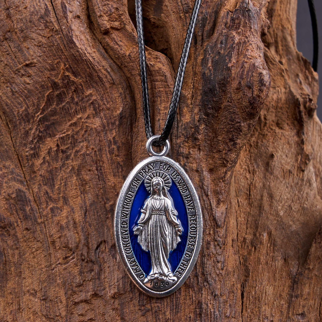Christianartworkshop Halskette mit Anhänger „Wundertätige Medaille Unserer Lieben Frau“ im klassischen Stil - image 4